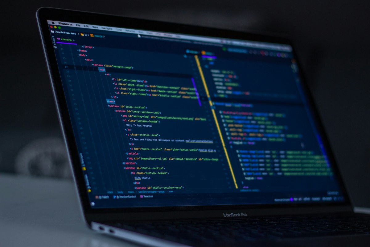 PHP backend code architecture, semantic HTML5, CSS and JavaScript engineering