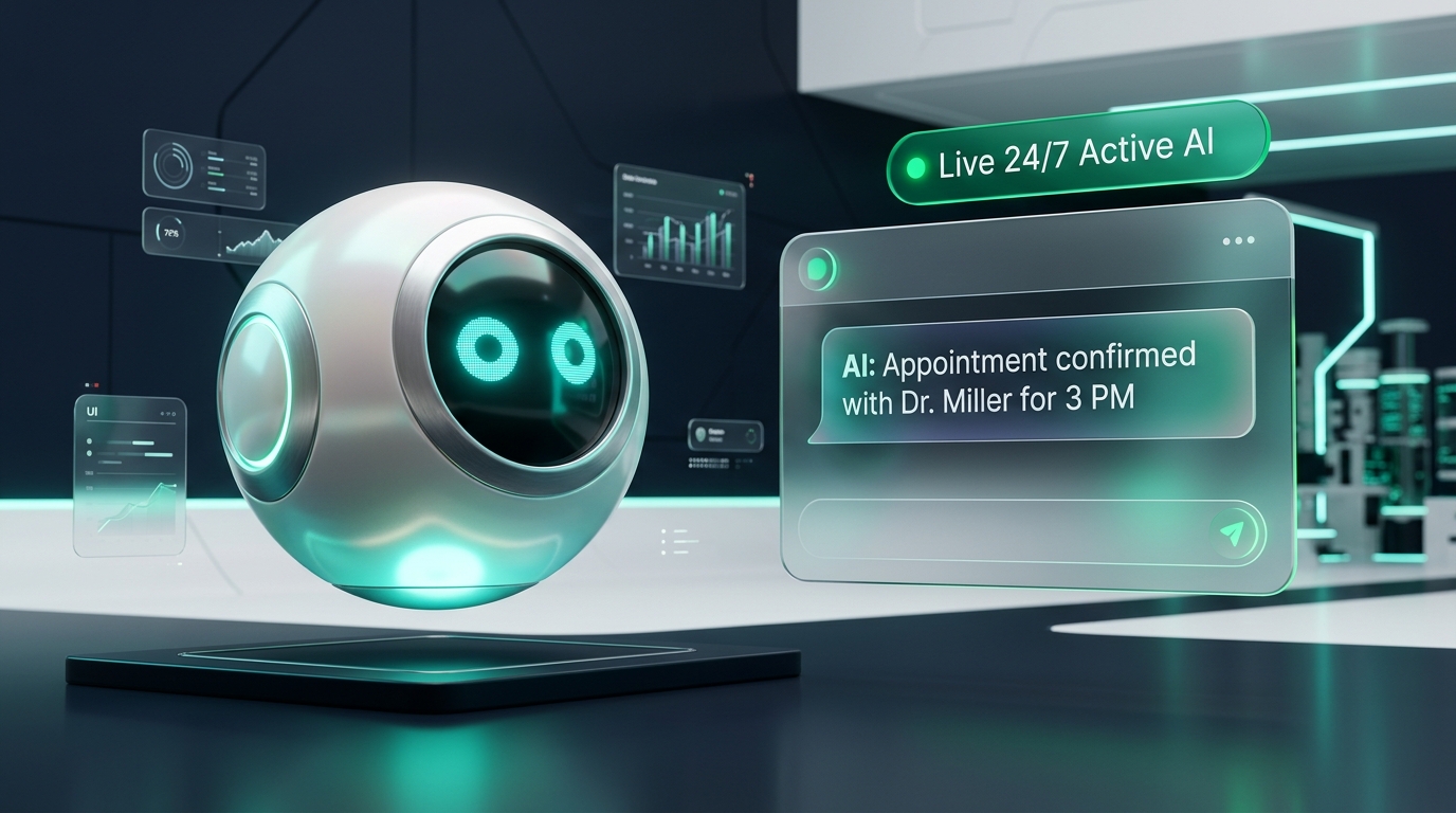 automated uptime and continuous security monitoring telemetry 3d render